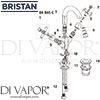 Bristan Decade Basin Mixer Clicker Waste Bathroom Tap Spares